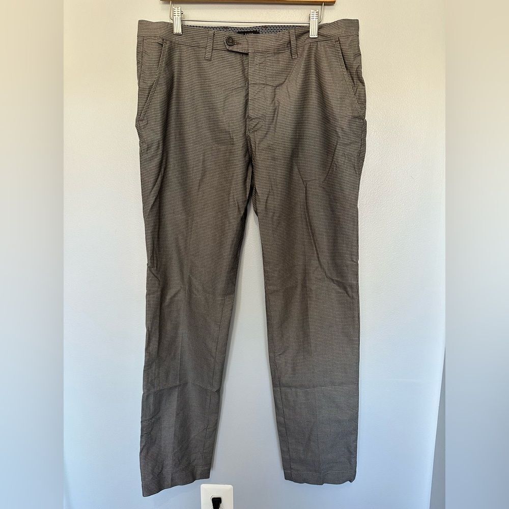 Ted Baker Men’s CLAIEL Semi Plain Grey Trousers 34 pants